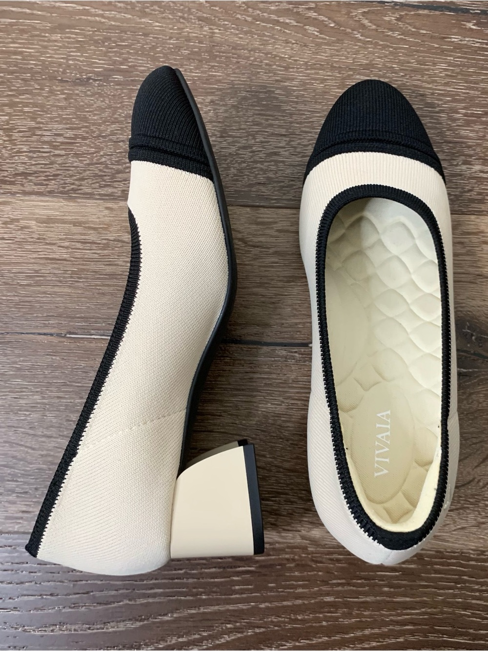 Vivaia Almond-Toe Stress Free Chunky Heels 35.5/US 5.5